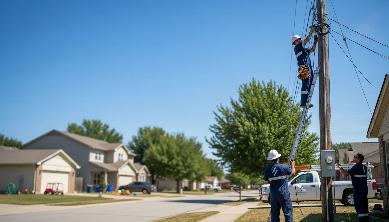 Residential electrician providing installation services in Bloomington, CA